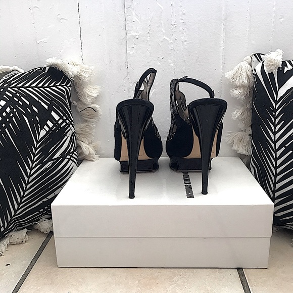 Nicholas Kirkwood black/ grey patent heel SZ 39 - Picture 4 of 7